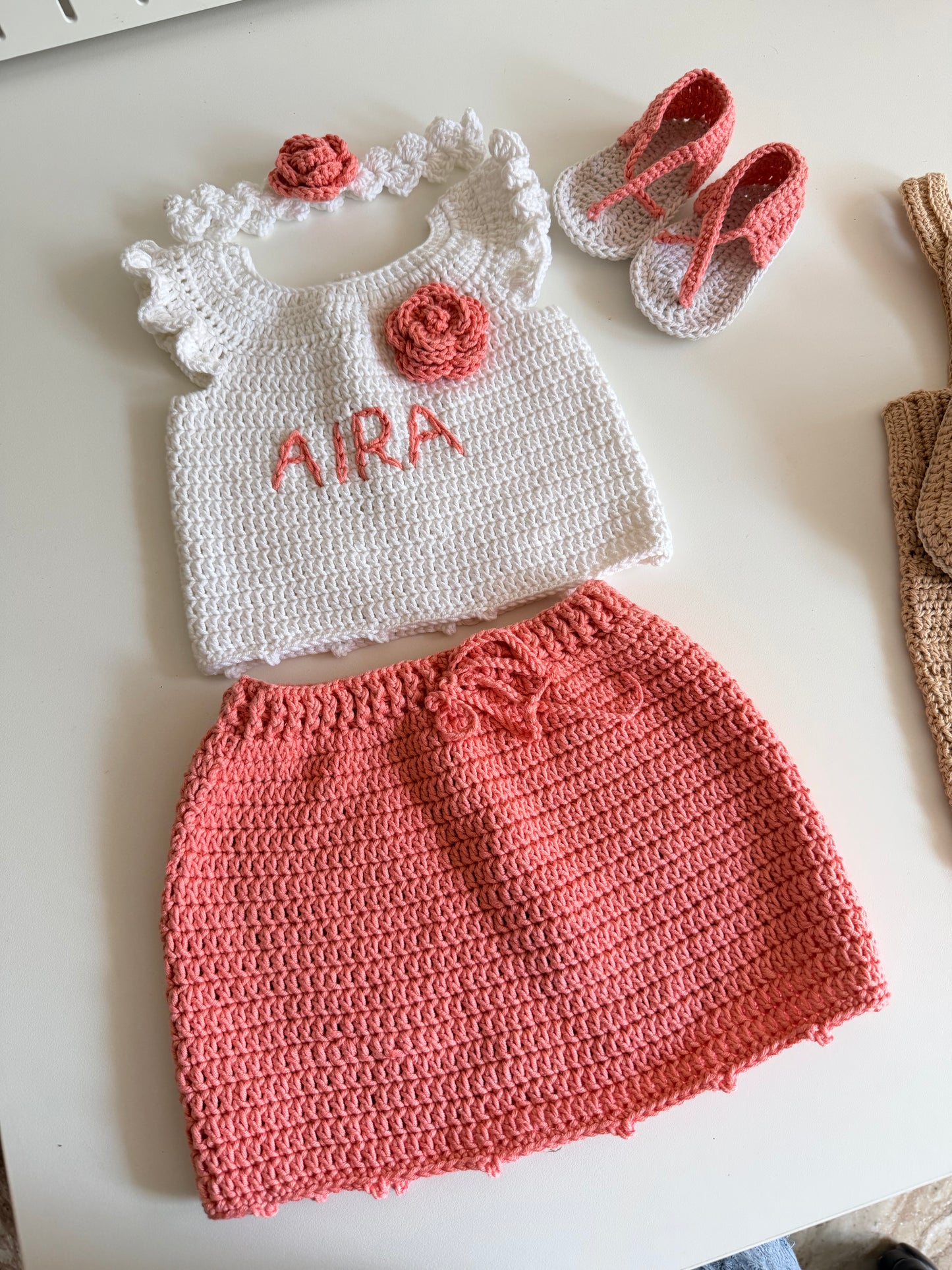 Crochet Skirt Set