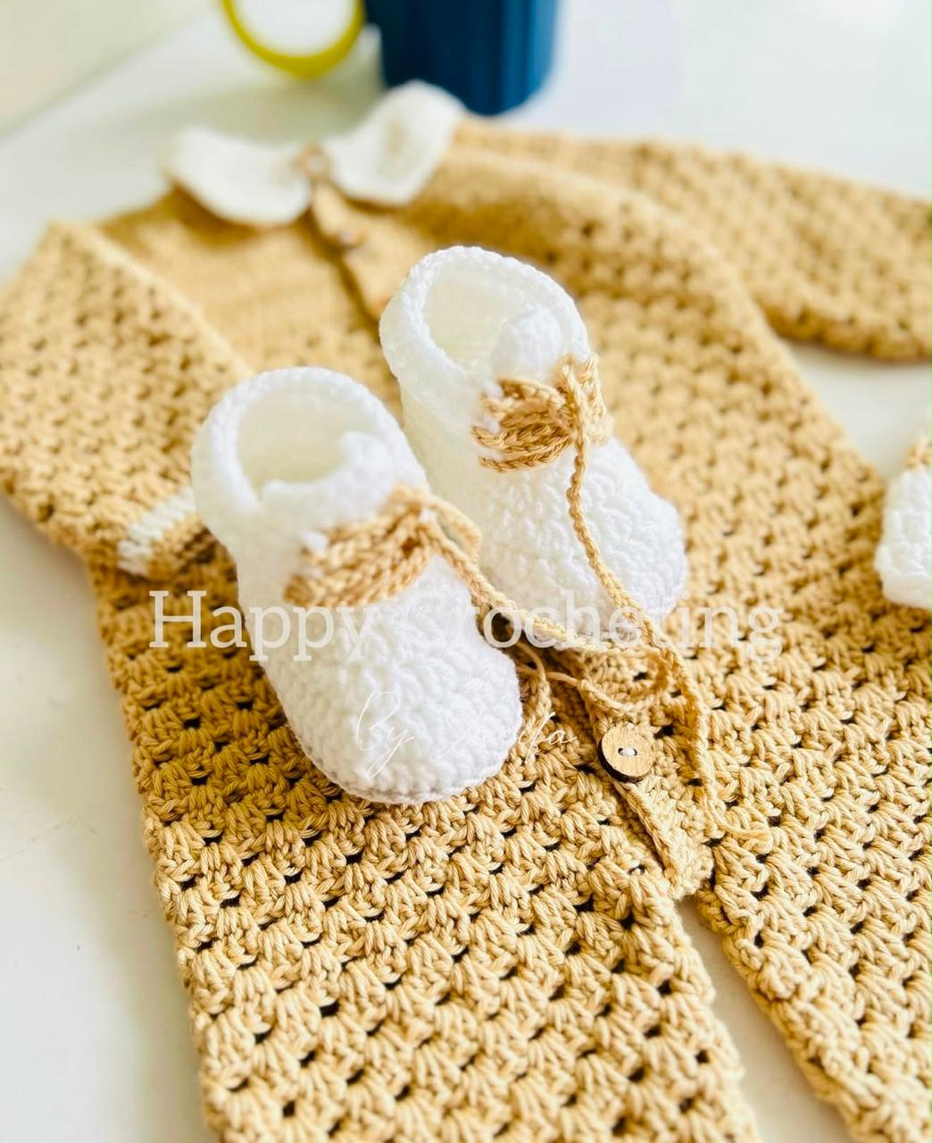 𝗣𝘂𝗿𝗲 𝗖𝗼𝘁𝘁𝗼𝗻 𝗬𝗮𝗿𝗻 *Full sleeve romper set