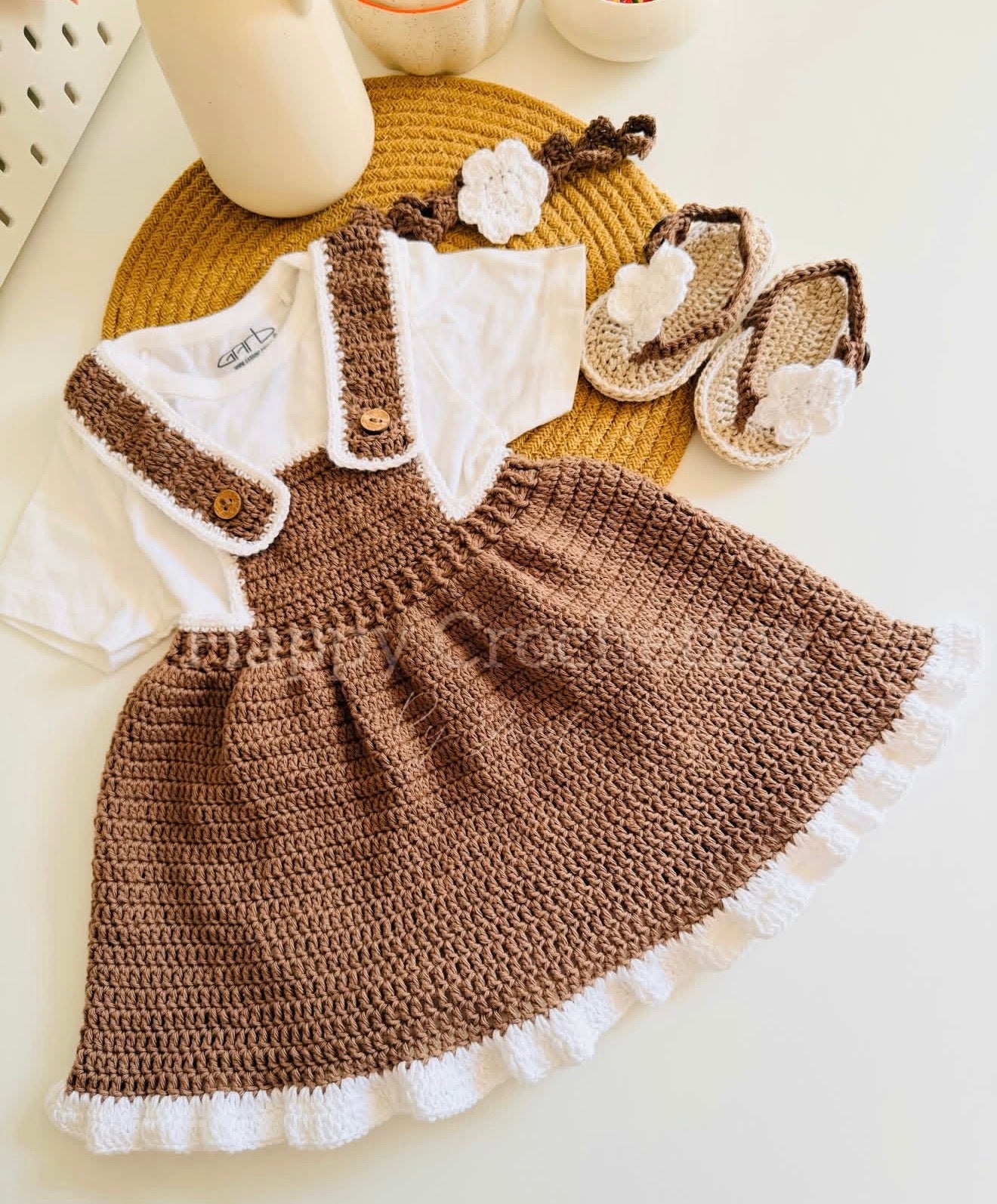 CROCHET SUSPENDER SKIRT SET