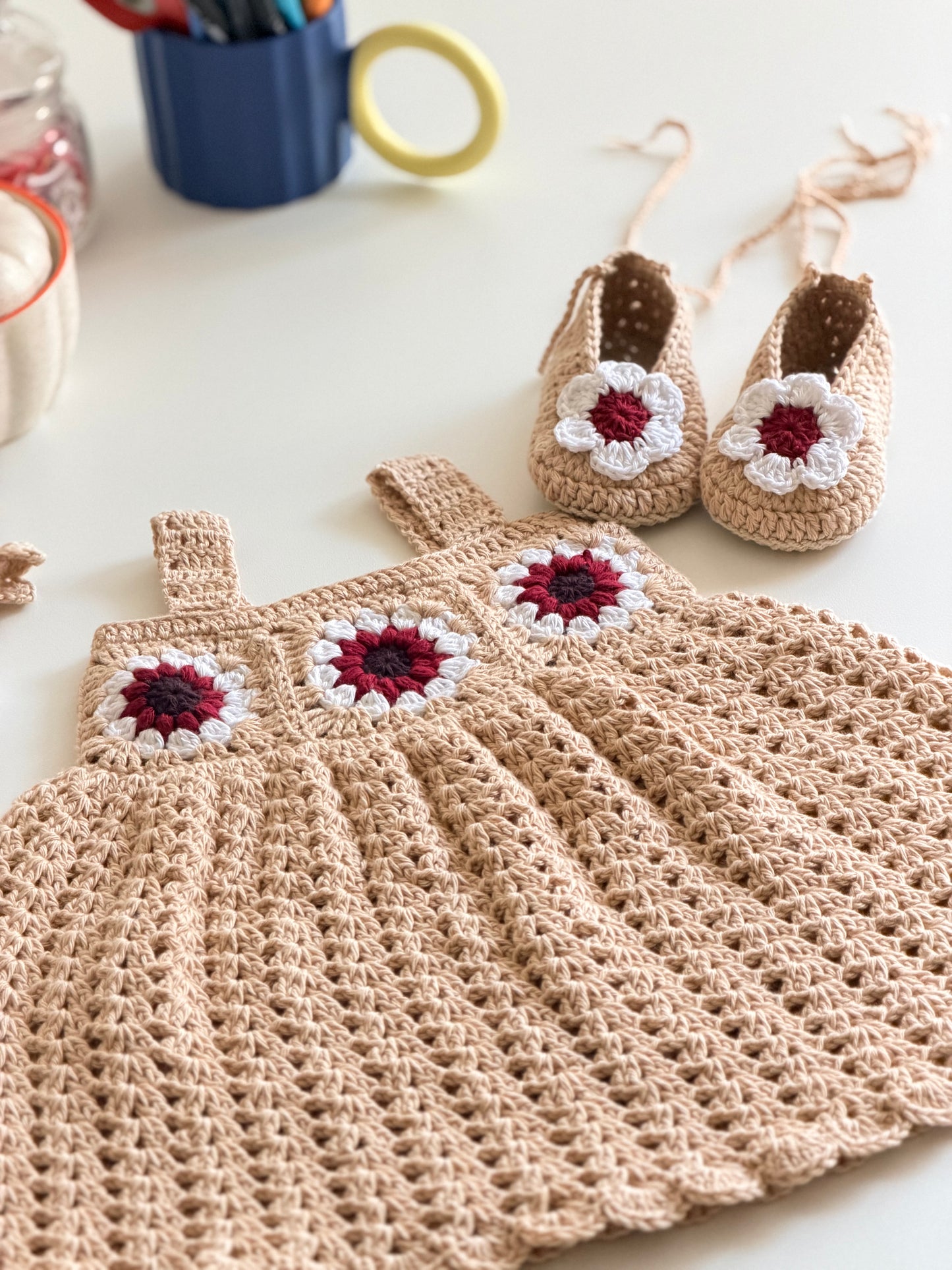 *GRANNY SQUARE CROCHET DRESS*