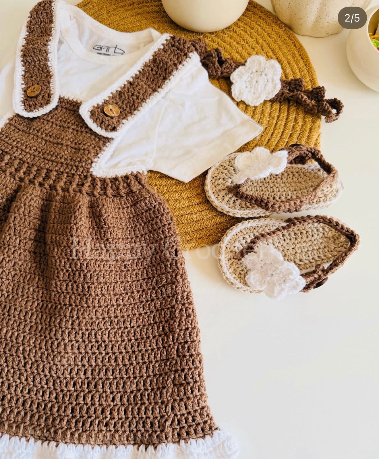 CROCHET SUSPENDER SKIRT SET