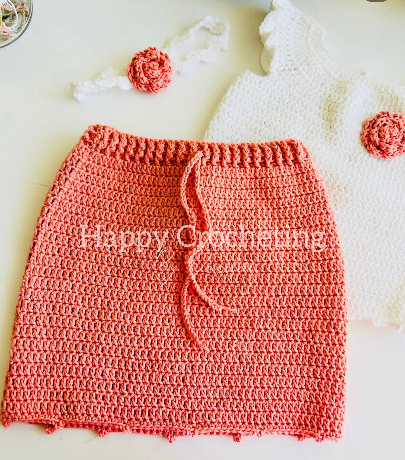 Crochet Skirt Set