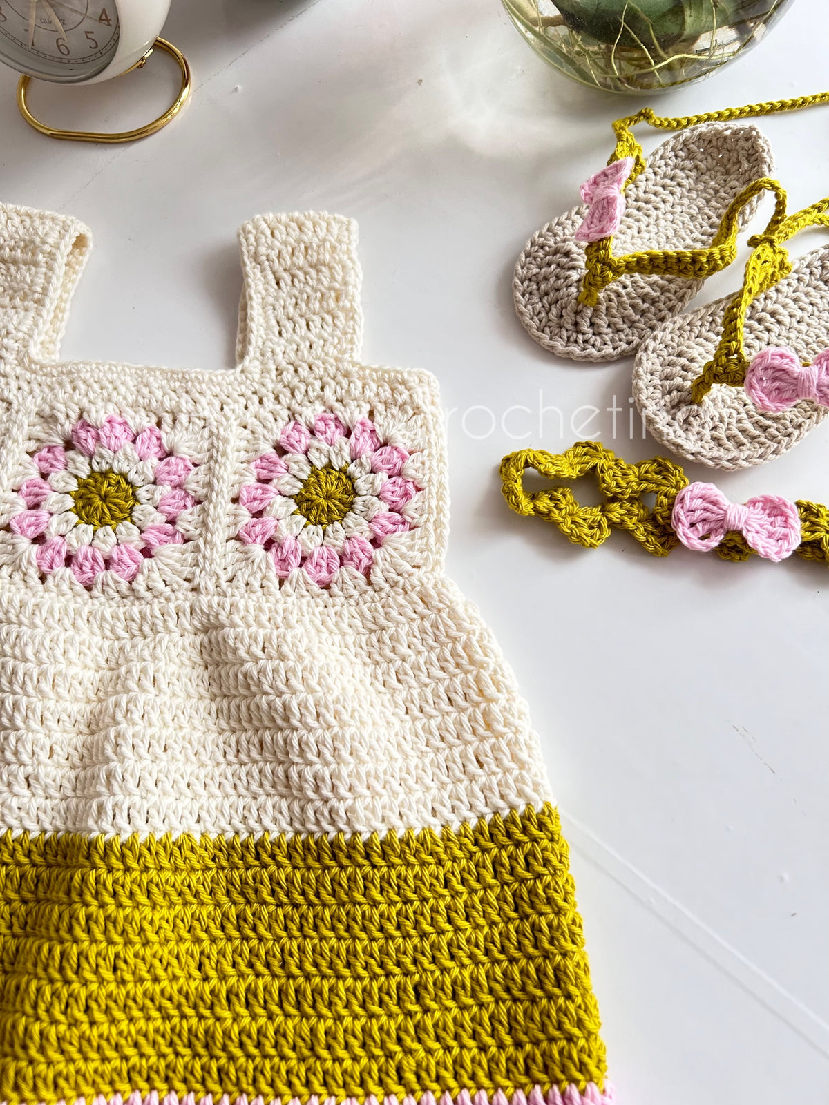 Granny Square Dress set
