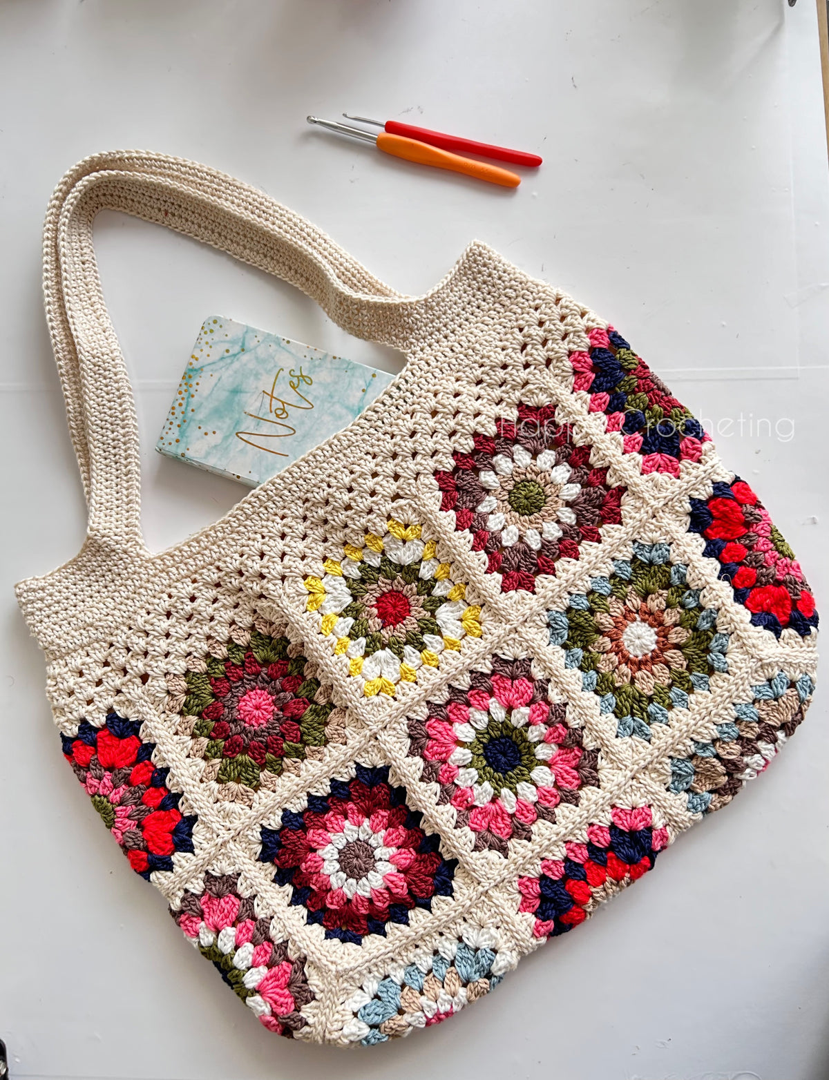 GRANNY SQUARE TOTE BAG