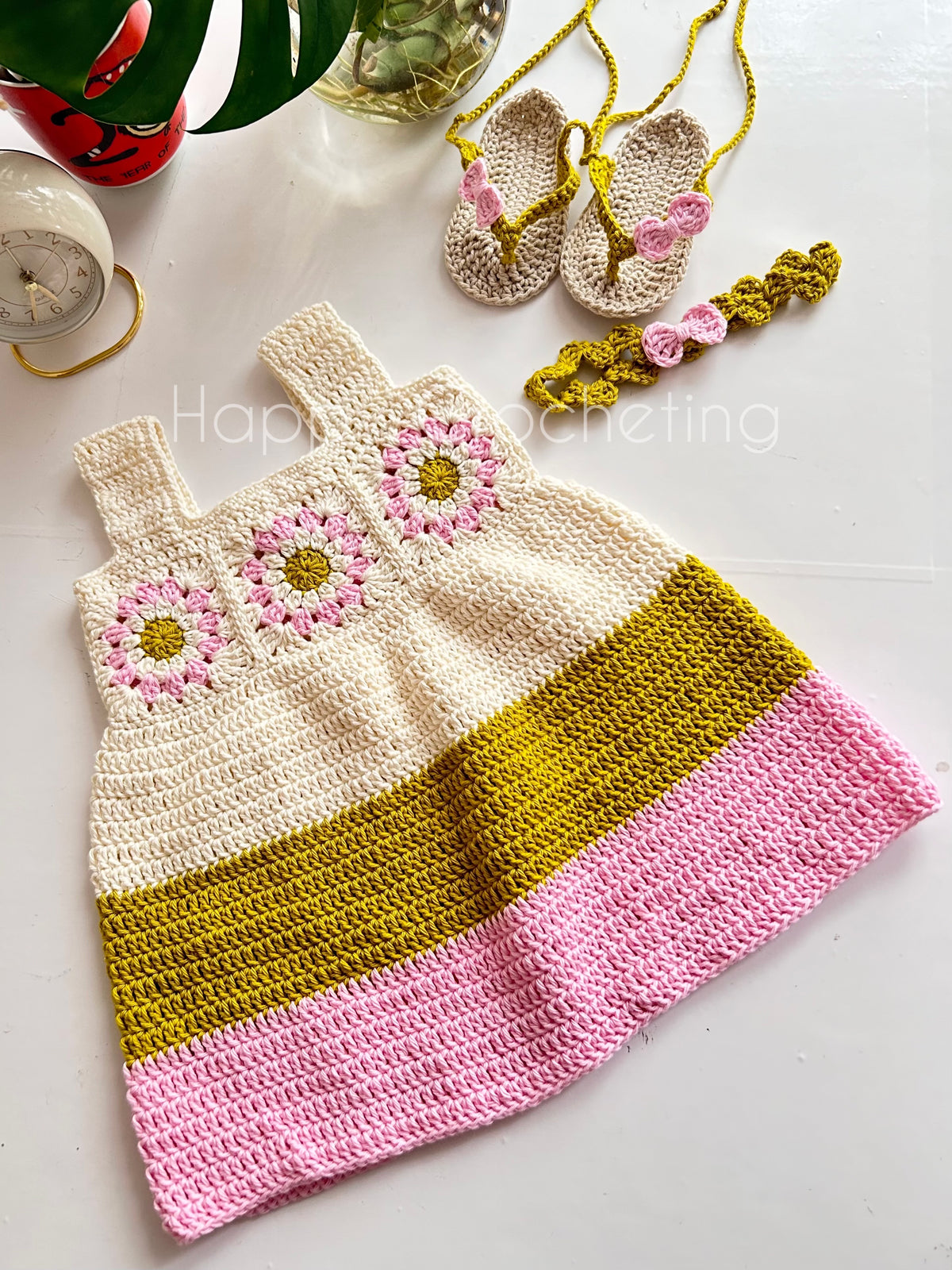 Granny Square Dress set