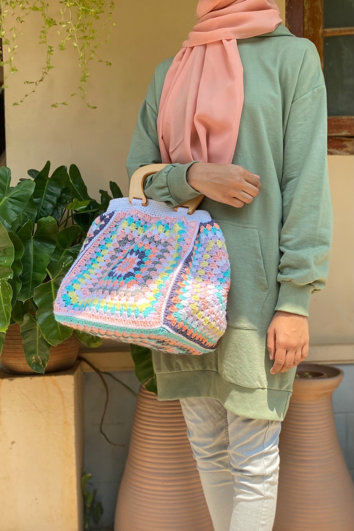 Rainbow Bloom Bag