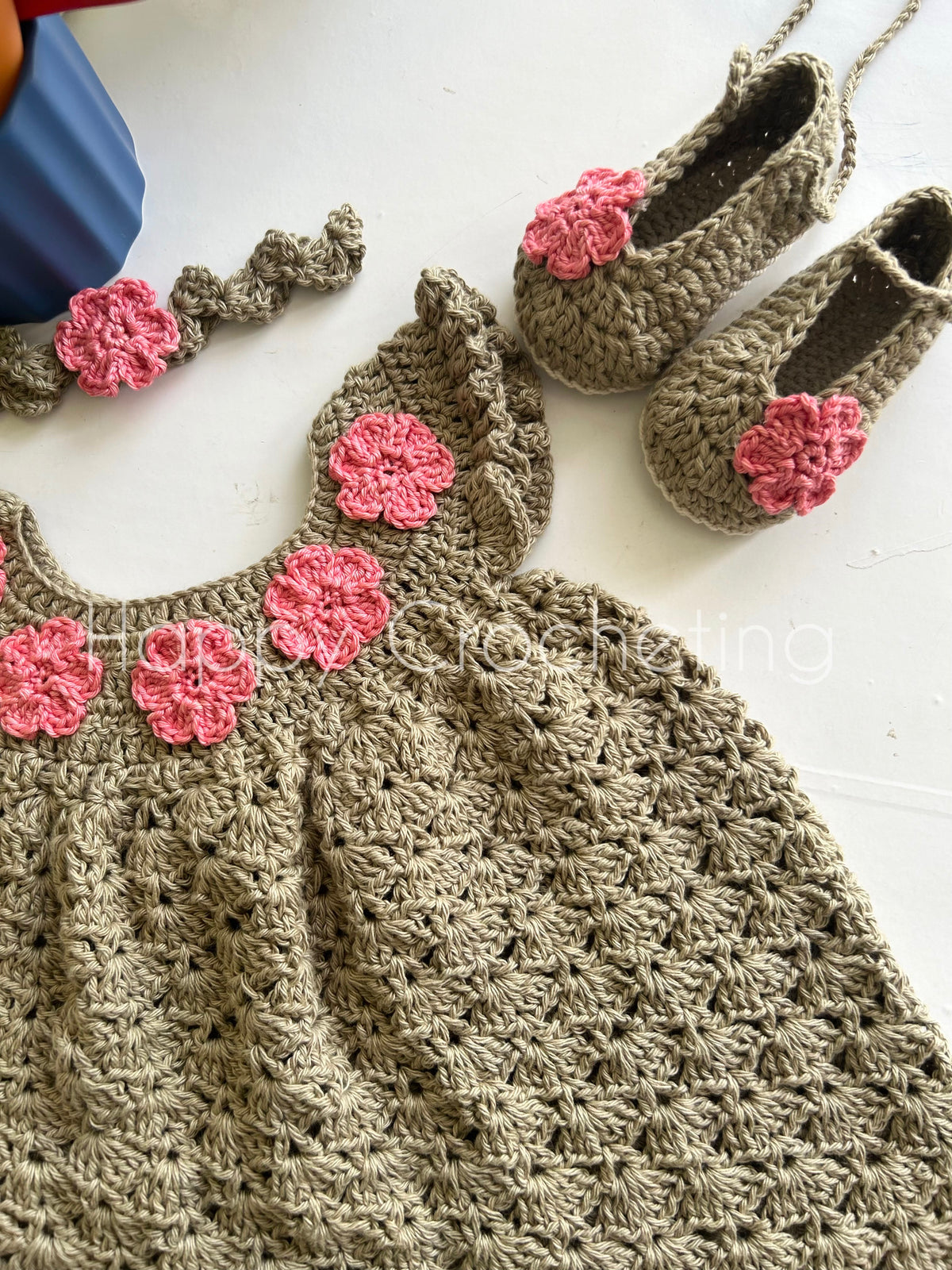 Crochet Dress Set