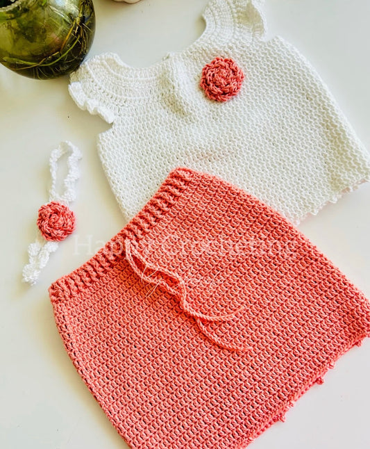 Crochet Skirt Set