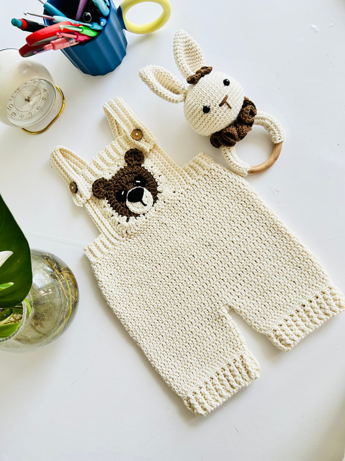 Romper and Rattle set