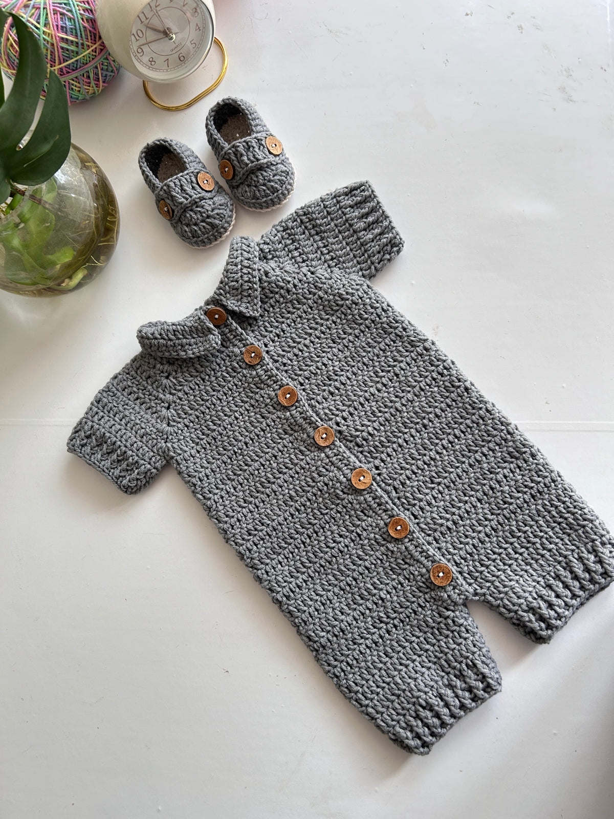 Pure Cotton Short Romper Set