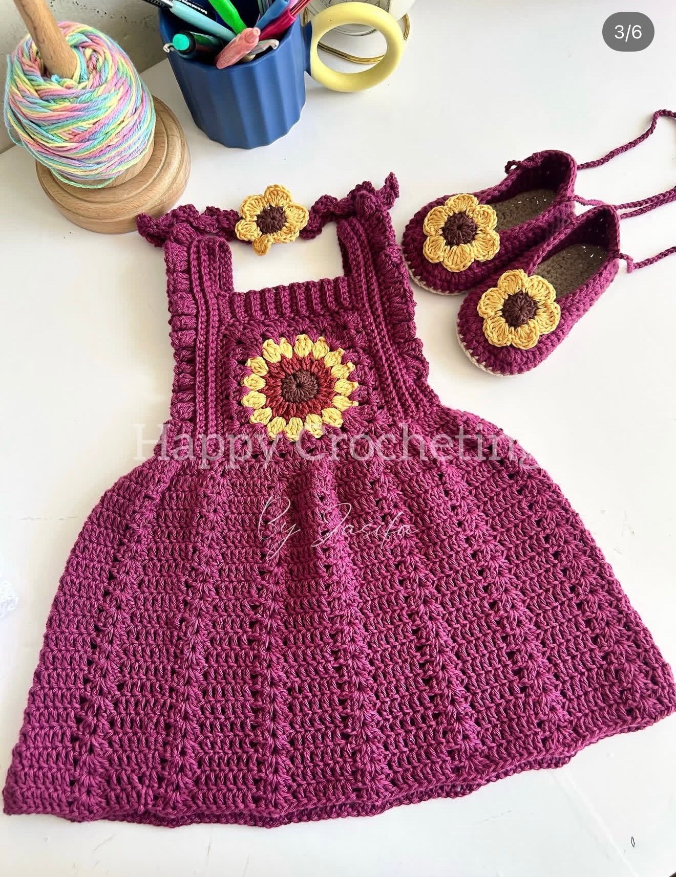 SUN FLOWER DRESS SET
