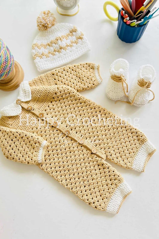 𝗣𝘂𝗿𝗲 𝗖𝗼𝘁𝘁𝗼𝗻 𝗬𝗮𝗿𝗻 *Full sleeve romper set