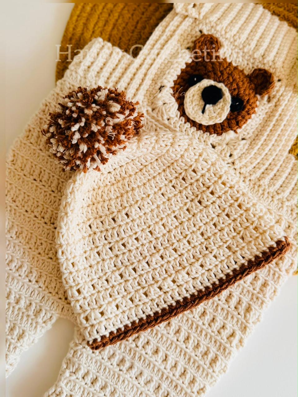 Premium Cotton & Acrylic Yarn Romper Set