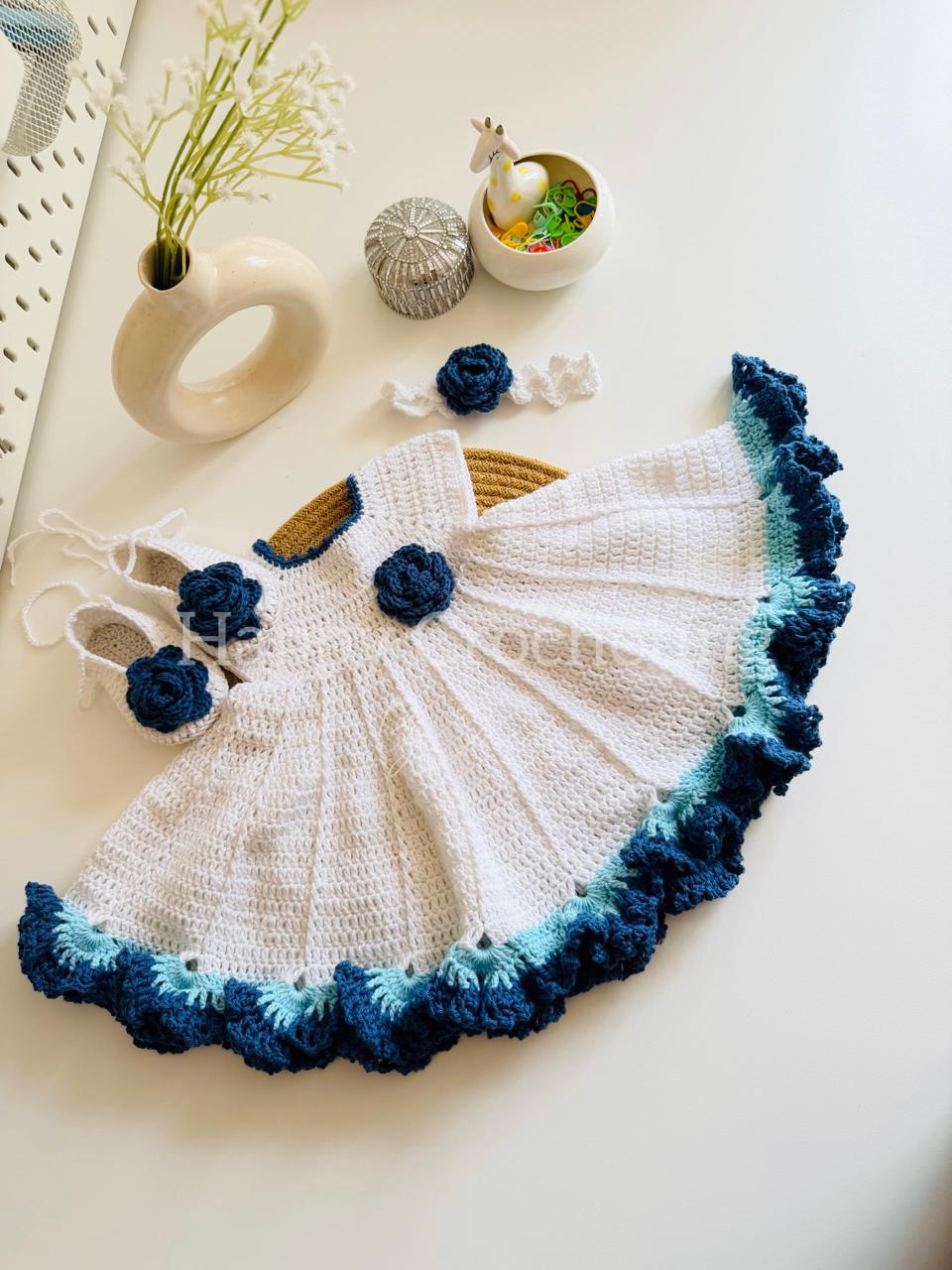 360 flared 𝗖𝗿𝗼𝗰𝗵𝗲𝘁 𝗖𝗼𝘁𝘁𝗼𝗻 𝗗𝗿𝗲𝘀𝘀 𝗦𝗲𝘁