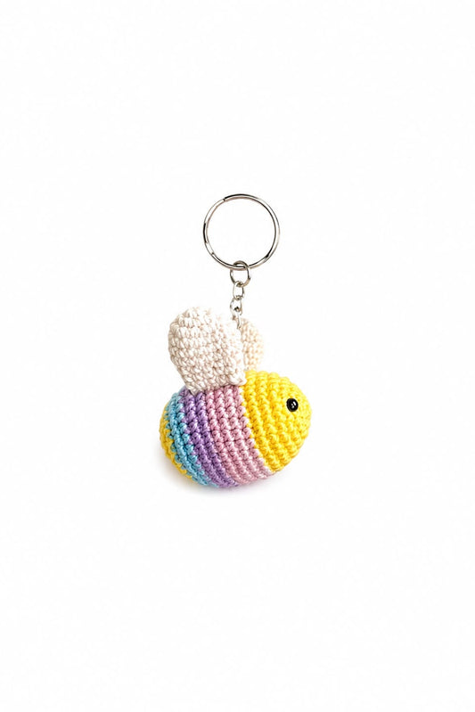 Crochet Bee Keychain